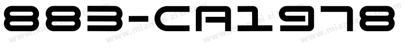 883-CA1978 Regular字体转换